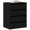 Drawer Chest Black 60 x 41 x 76 cm Engineered Wood