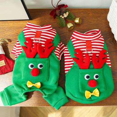 Cat Christmas Outfit Christmas Reindeer Pet Dress Up Pet Dress Up Clothes For Dogs And Cats Party Gathering Holiday Photograph