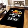 Tapis Tapis Tapis Pirates du Chapeau de Paille One Piece Pour Salon Chambre Maison Décoration de Canapé, Tapis de Sol Antidérapant pour Jouer aux Enfants