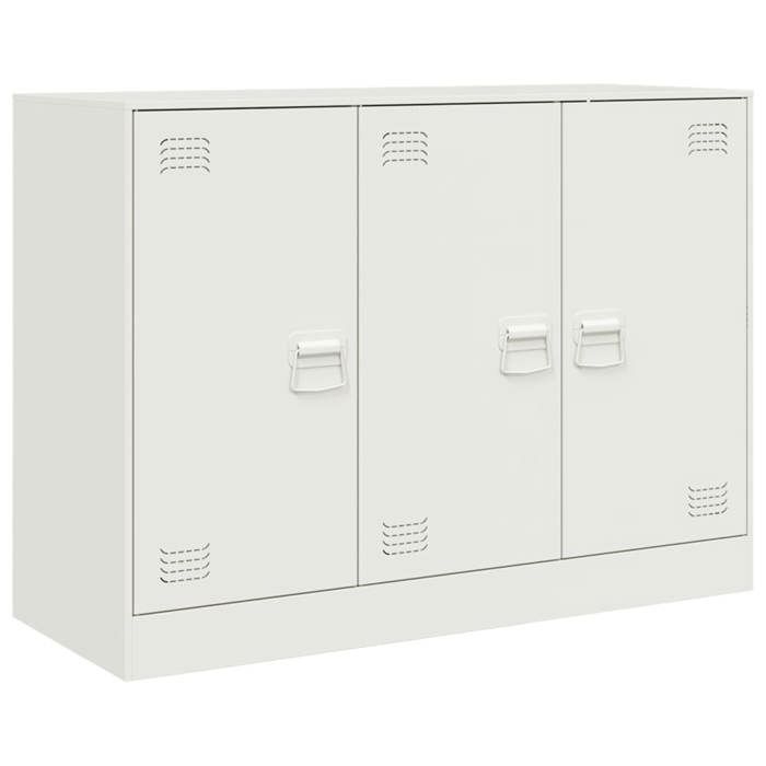 VidaXL Buffet White 99x39x73 Cm Steel, Cabinet, Sideboard, Storage Cabinet, Cabinets, Cupboard, High Buffet, 841726