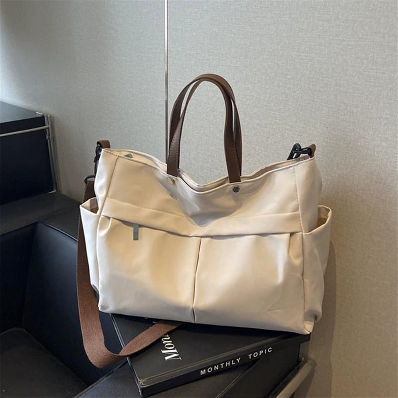 Spacious Nylon Tote Bag for Women Stylish Shoulder Crossbody Bag  Perfect for Casual Outings  Travel  Business  Fitness Shopping