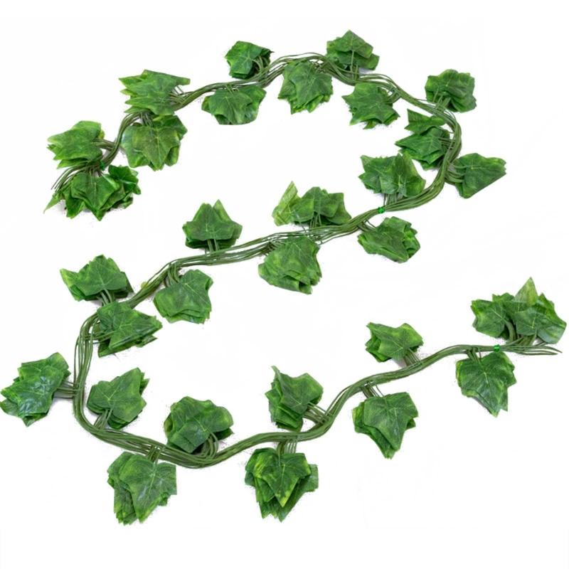 Silk Artificial Ivy Rattan Leaf Garland Plant Vine Home Wedding Bathroom Decoration Garden Festival Party Decor