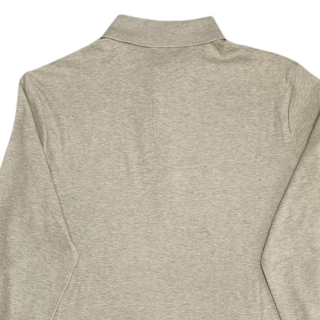 Polo Ralph Lauren Solid Logo Embroidered Casual Long Sleeve Polo Shirt Men tops Beige 710671784-030