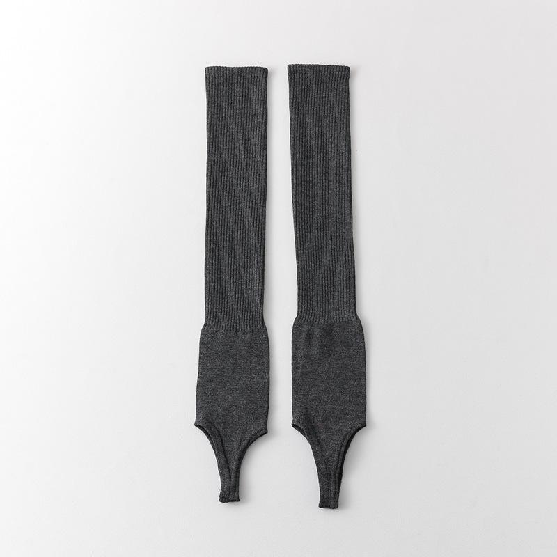 

10Pair Stockings Cover Women S Summer Thin Miu Series Vertical Striped Calf Socks Women S Foot-Stepping Leg Cover Women One size fits all темно-серого