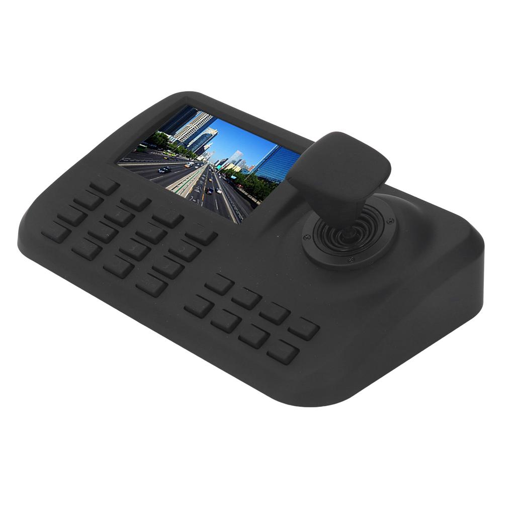 PTZ Camera Controller 5 Inch HD Display 3D Joystick Network Camera Control Keyboard 100‑240V US Plug