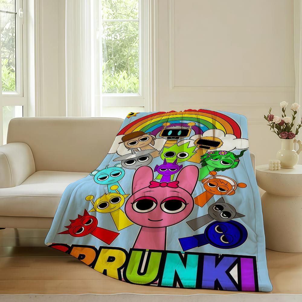 

Music game S-SpRunki Blanket For Sofa Office Bed Plane Travel Sleep Read Relax Camping Soft And Warm 30x40in
