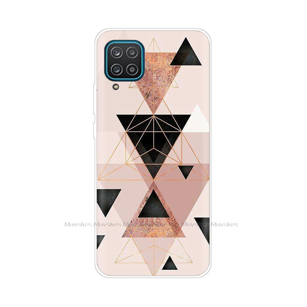 Soft Silicon Cover For Samsung Galaxy A12 Case Cute Flower Cat Bumper For Samsung A12 Phone Case Cover For Samsung A12 A 12 6.5"