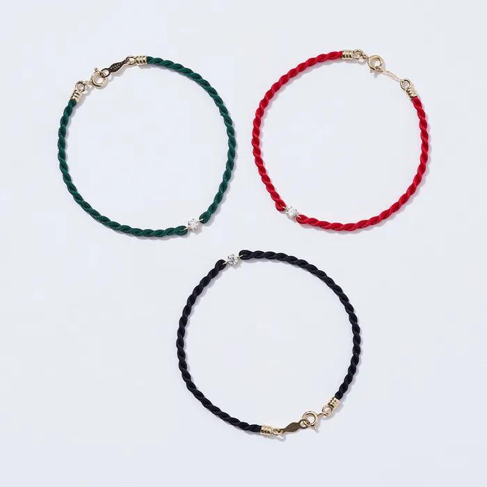 14k Wish Prong Lab-worn Diamond Knot Bracelet (3 colors)