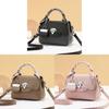 Urban Minimalist Pu Tote Bag With Splicing And Macaron Colors For Daily Use