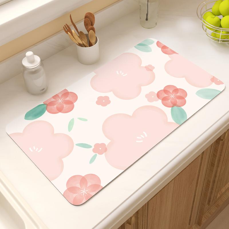 

Супервпитывающий коврик для сушки посуды для кухонной посуды, настольная салфетка, дренажные коврики, коврик-сушилка, подставка для напитков, моющийся 30x40 cm