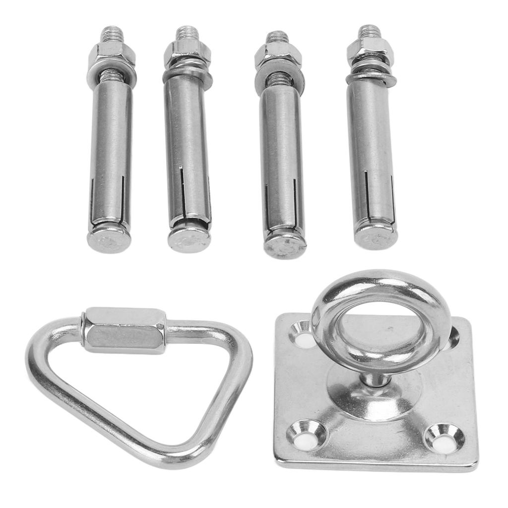 Suspension Bracket Hammock Mount Set with Square Fixing Hook Triangular Nut Buckle Expansion Screw
