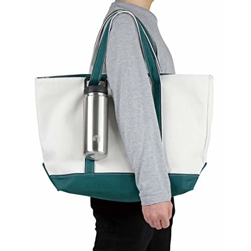 Captain Stag (CAPTAIN STAG) Sports Bottle, Direct Drinking Double Stainless Steel Bottle with Vacuum Insulation, Hot and Cold Insulation, HD Carabiner