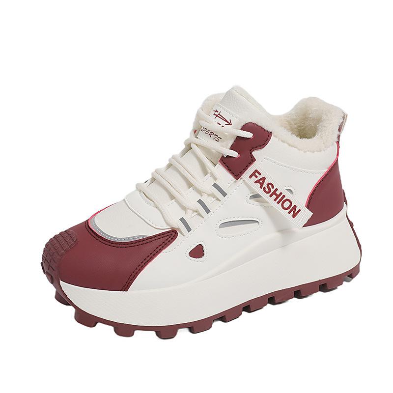 Winter Women Cotton Shoes Plush Warm Women Ankle Boots Thick Soled 2026 New Snow Boots Windproof  Platform Sneakers Botas Mujer