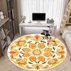 1pc Floral Ornament Chair Carpet for Office, Soft Flannel Throw Mat, Perfect for Office,Holiday Party Decoration Choice Yy251113169
