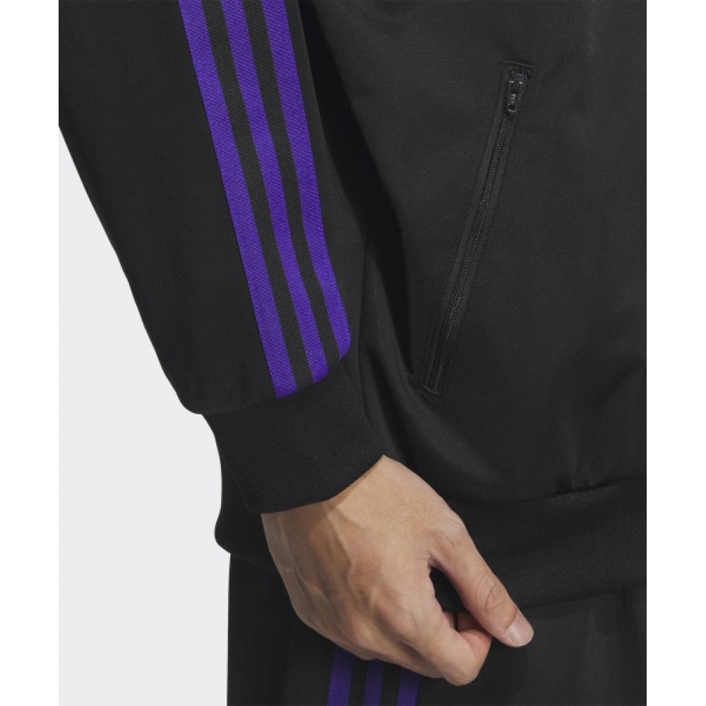 Adidas Bb Track Top   Black  Purple Iz4923