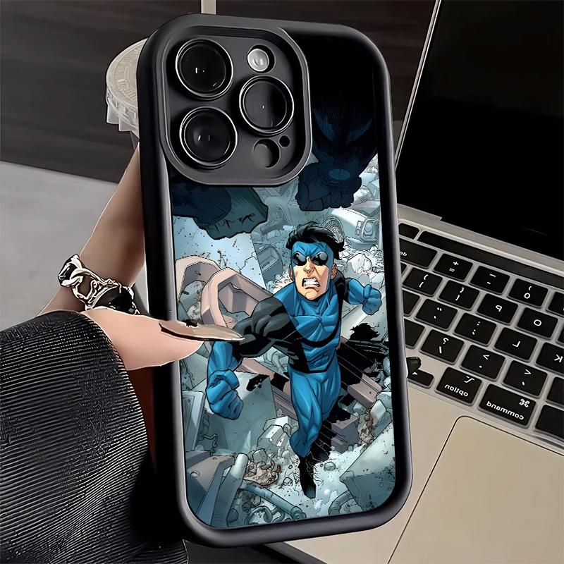 Phone Case for iPhone 17 Air 16E 15 16 Pro Max I-Invincible Anime Cover 14 Plus 13 12 Mini Soft Shell Silicone Fundas