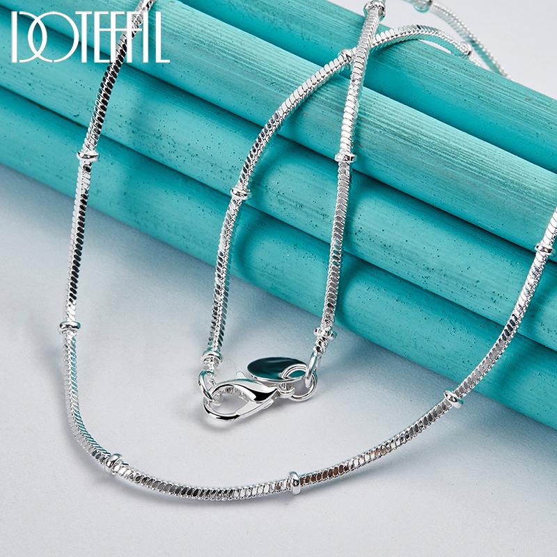 925 Sterling Silver 18/20 Inch Snake Chain Necklace Fashion Jewelry