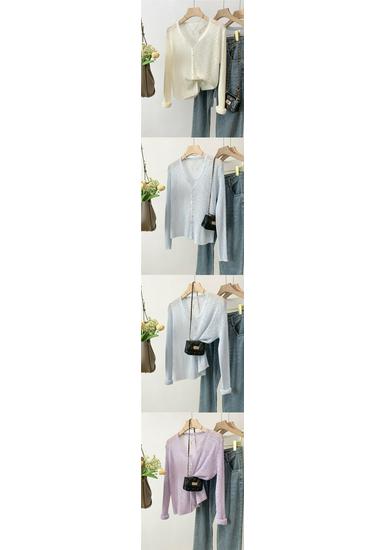 Bamboo Linen Sun Protection Cardigan - 2026 Summer Lightweight Knit for Women