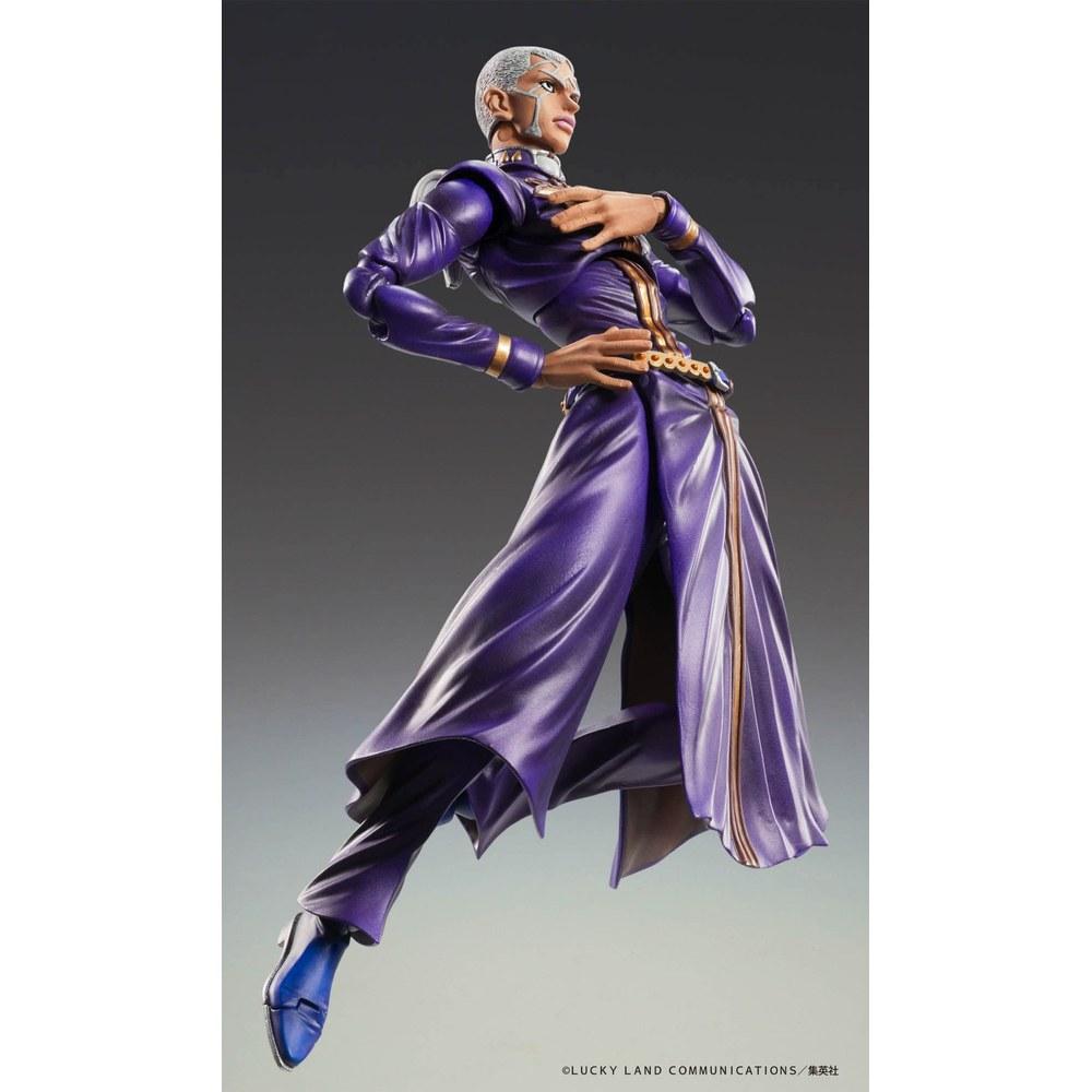 Medicos Entertainment JoJo's Bizarre Adventure Part 6 Stone Ocean Enrico P. Action Figure PVC ABS Nylon Painted Movable 160mm