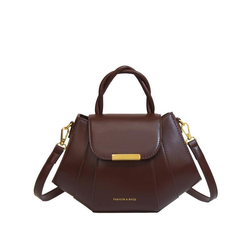 Black/brown/coffee Cross-border Trendy Pu Shell Bag 2024 New Stylish Patchwork Design Shoulder Bag кофейный