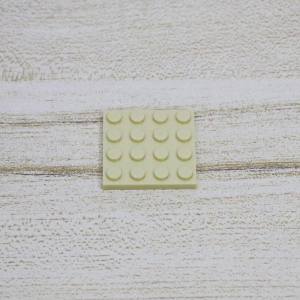 20PCS 4x4 Dots Blocks Dinosaurs Base Plate Colorful Building Bricks Compatible Parts 3031 DIY Educational Toys for Children