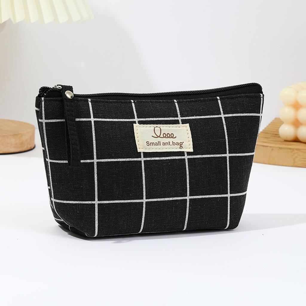 And Canvas Makeup Bag Simple and Portable Travel Storage Toiletry Bag Multi Functional Student Pencil Case
