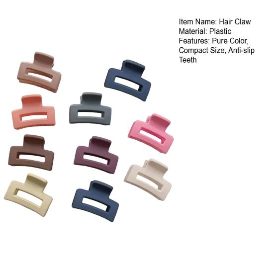 30/50Pcs Girl Hair Claw Pure Color Anti-slip Teeth Small Gripper Portable Lightweight Back Head Hair Clip Hair Accessories