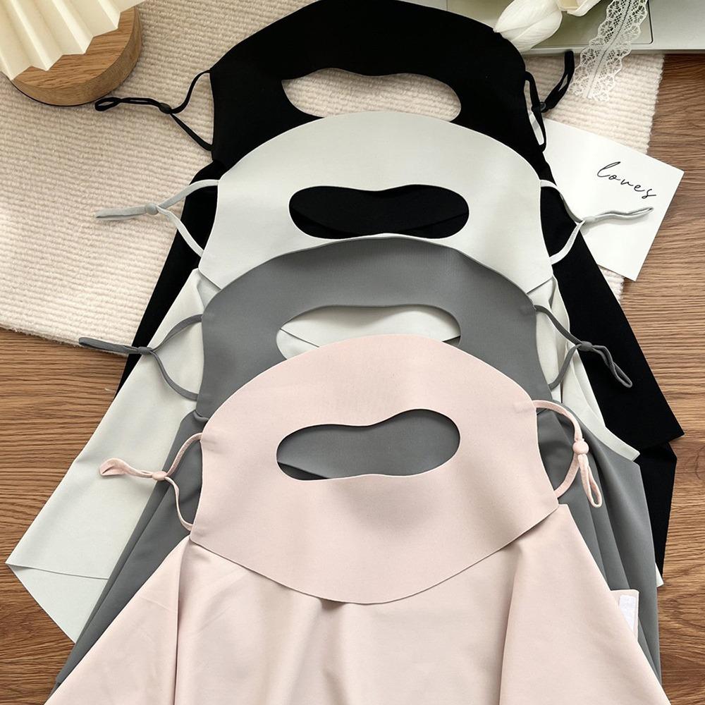 UPF 50+ Ice Silk Face Cover Summer Neck Wrap Cover Sunshade Full-Face Sunscreen Veil  Cycling