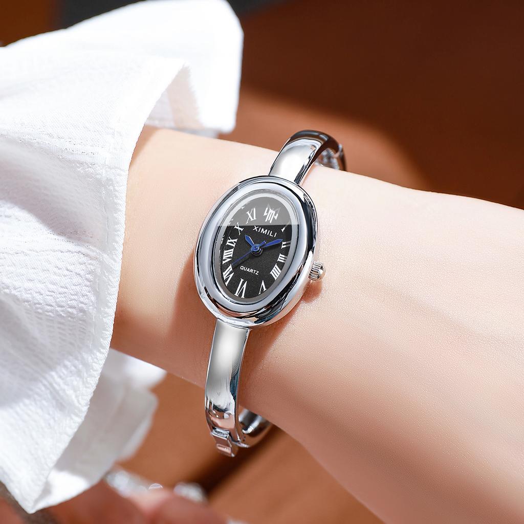 Elegant Ovaal Roma Wijzerplaat Dames Quartz Horloge Mode Armband Band Dames Polshorloge Reloj Mujer Meisjes Klok Cadeau