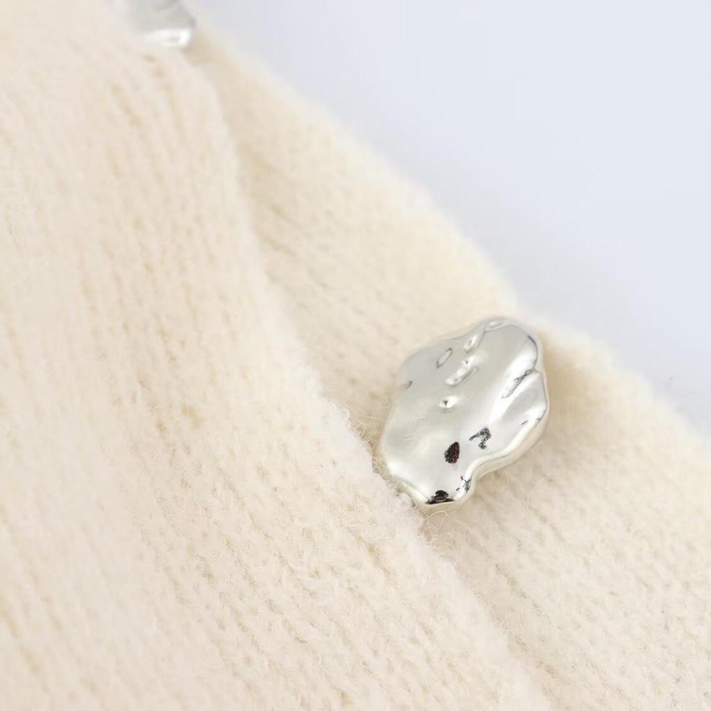 TAOP&ZA Women's Crew Neck Long Sleeve Knitted Pullover Sweater