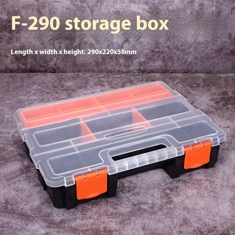 Storage Box Electronic Component Grid Screw Parts Partition Parts Box Garage Repair Organizer Tool Multi-Toolbox Hardware