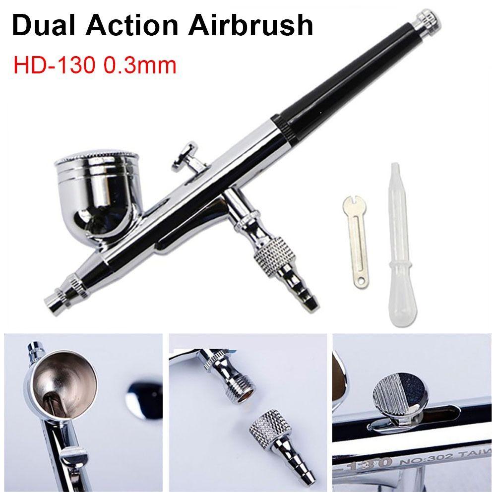 Dual Action Mini Airbrush 0.3mm Feed Spray Torch  For Body Painting Model Painting Nail Tool