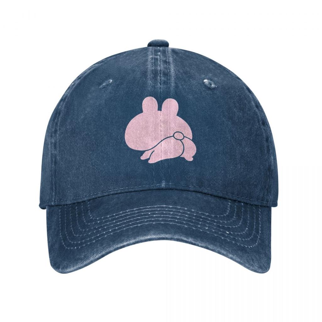 Vintage Butt Appeal Asamimichaan Baseball Caps Distressed Denim Washed Snapback Cap Cute Asamimi Unstructured Soft Caps Hat