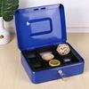 Mini Metal Money Box with Lock And 2 Keys Fireproof Cash Safe Box Anti-theft Secure Multi Compartments Storage Case Orgnizer