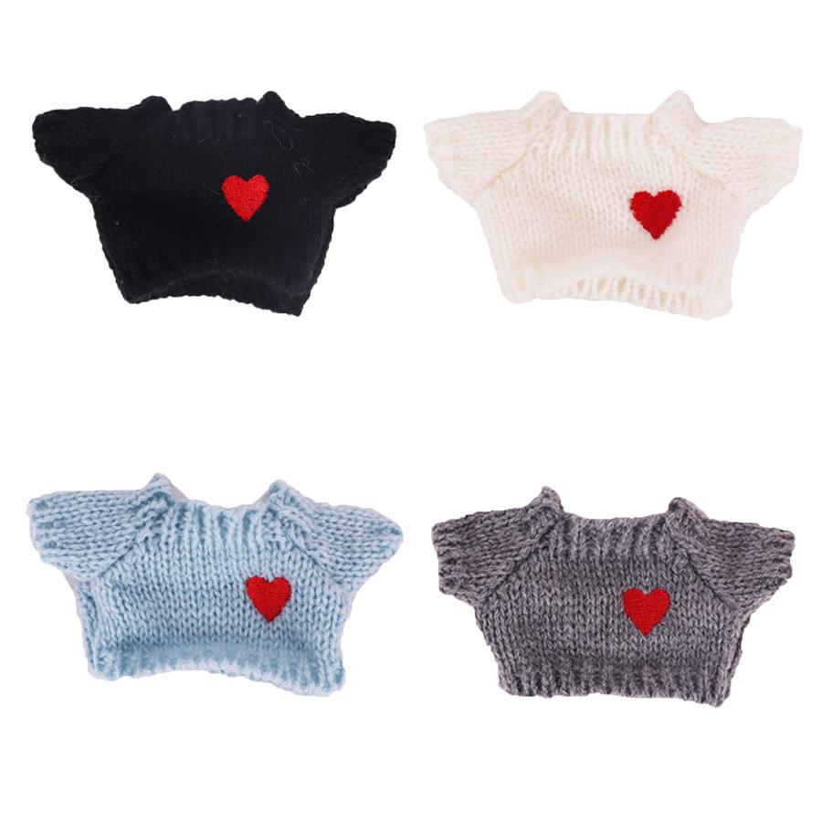 Nur Kleidung eine Blindbox der zweiten Generation Labubu Waifu Plüsch Emaille Gesicht Puppenanhänger Labubu sitz sitz pie