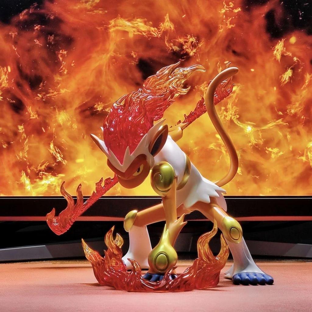 Pokémon Infernape Evolution Set: Monferno Desktop Figure Model in Box.