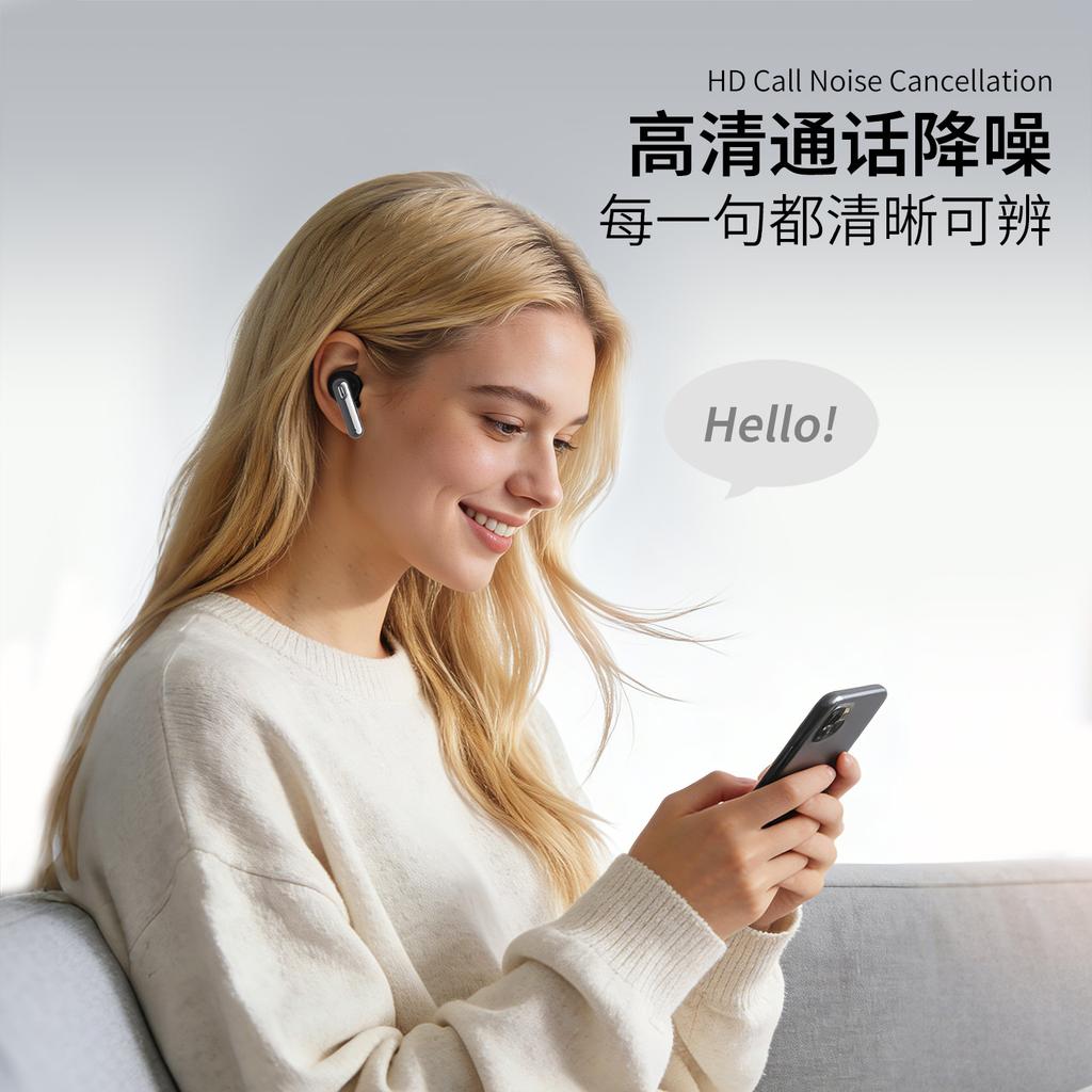 Wireless Bluetooth Headset High Sound Quality Long Battery Life In-ear Call Noise Reduction Earplugs