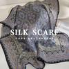 100% Natural Real Silk Scarf Women Print Bandana Square Scarves Wrap Kerchief Fashion Summer Beach High Quality Hijab Sjaals