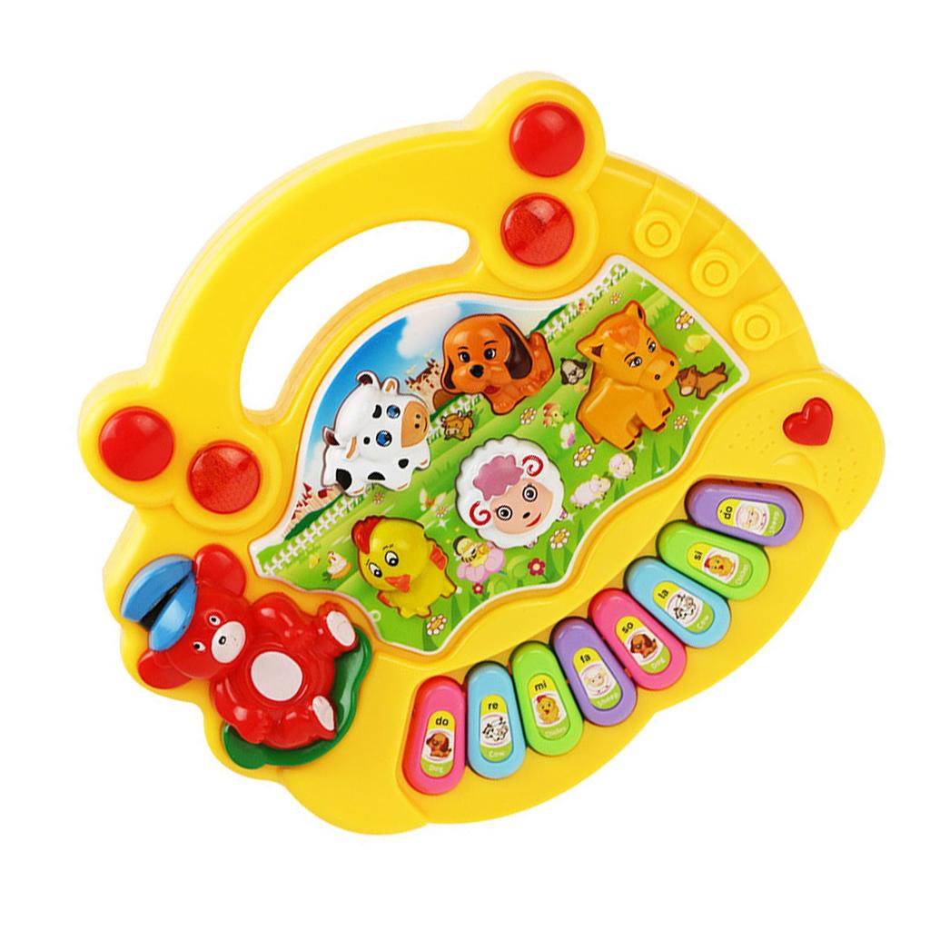 Electronic Baby Instrument Farm Animal Keyboard Toy Children Educational Musical Instrument Toys