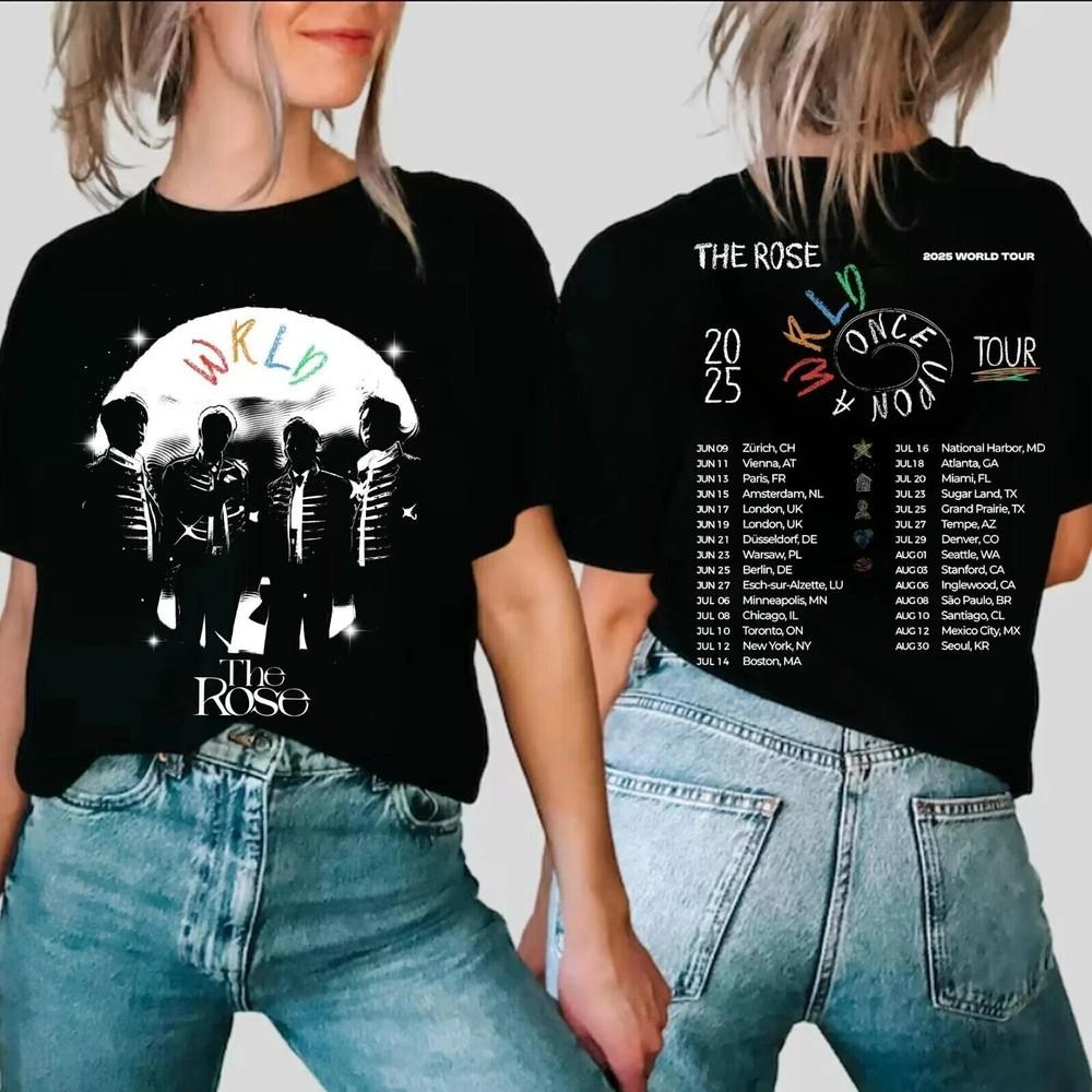 The Rose Once Upon A WRLD World Tour 2025 TShirt The Rose WRLD TShirt Unisex T-Shirt M
