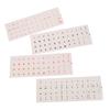 Round Keyboard Sticker Transparent Keyboard Cover English/Korea/Russian/Arabic Sticker For Dust Protection Laptop Accessories