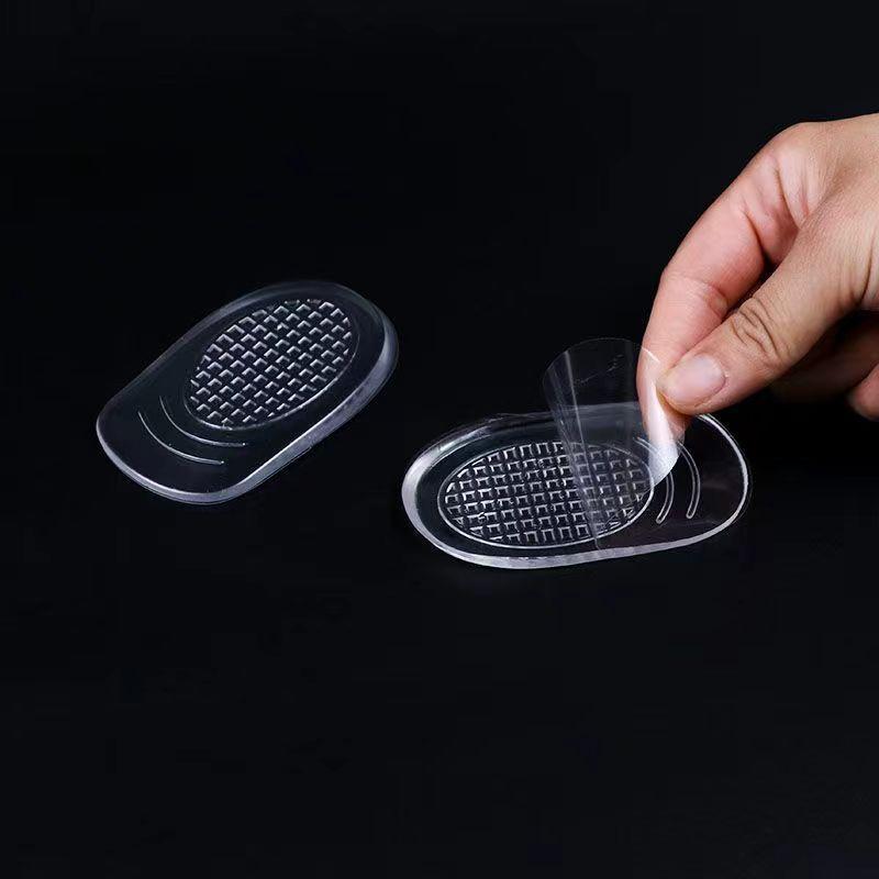 Gel Heel Anti Abrasion Pads 1 Pair Thickened Shock Absorption Adhesive Back Unisex for Long Standing Running Hiking
