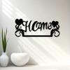 Vintage Powder Coated Iron Wall Art Heart Swirl Design Living Room Entryway Gift