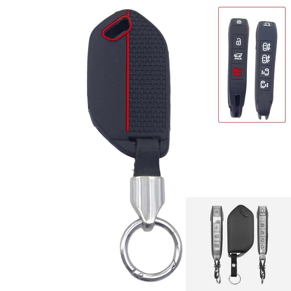 Kia EV5 K3 Schlüsseltasche: Weiche Silikonhülle für Modelle mit 4+5 Tasten