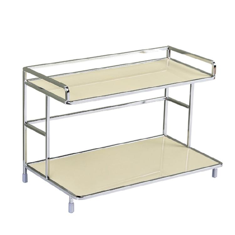 Двухуровневый держатель-органайзер Двухъярусный для дома кухни столешницы белый 2690₽