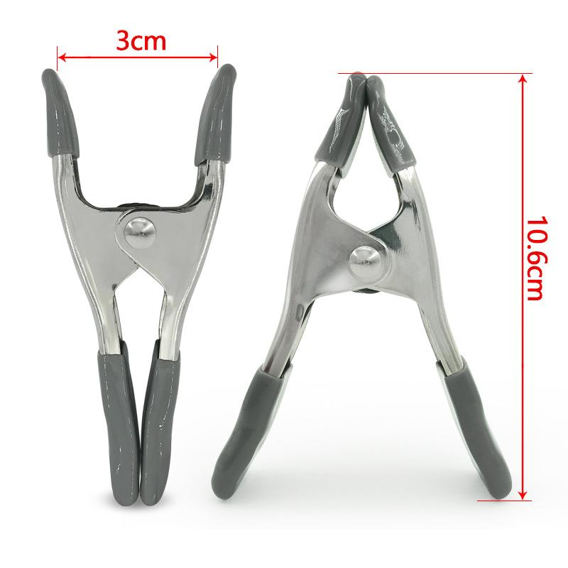 4-calowe metalowe zaciski sprężynowe o dużej wytrzymałości Namiot, tło, obróbka drewna, fotografia, muślinowe, zaciski A Mocny chwyt do wszechstronnego użytku