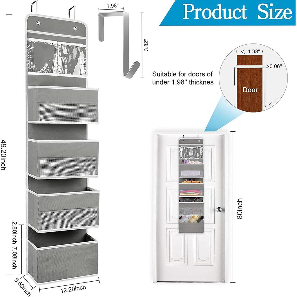 Hängende Aufbewahrungstasche, großes Fassungsvermögen, an der Wand montiert, waschbar, faltbarer Aufbewahrungs-Wandtaschen-Organizer