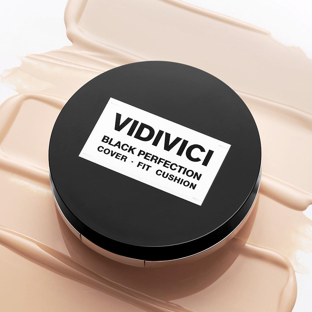 VIDIVICI Black Perfection Cover Fit Cushion with Refill SPF 40 PA++ 13g*2EA