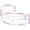 VidaXL Ottoman Bed Frame and Mattress Dark Grey 120x200 Cm Velvet, Bed Frame, Upholstered Bed Frame, Bed Frame 3314457