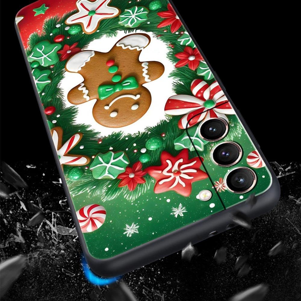 New Year Christmas Phone Case for Samsung Galaxy S26 S25 S24 S23 S22 S20 S21 FE Ultra S25 Edge Plus 5G Soft TPU Cover Fundas Bag